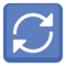 Clockwise Vertical Arrows emoji on Facebook